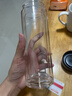 【?京東物流配送】高硼硅雙層玻璃杯大容量泡茶杯水杯子茶水分離 【雙層加厚】茶杯 350ml 1只 曬單實(shí)拍圖