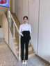 汐蔓嬌小西裝外套女職業(yè)裝秋冬季長(cháng)袖套裝正裝大學(xué)生酒店銀行西服工作服 帶蓋西裝 L 碼(建議100-110斤) 曬單實(shí)拍圖