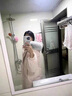 妤遇（YUUZYUUS）品牌女裝白鵝絨大毛領(lǐng)羽絨服女2025冬季新款小個(gè)子加厚韓版寬松 煙粉色 M 曬單實(shí)拍圖