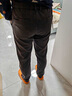 皮爾卡丹（pierre cardin）男士休閑褲新款秋冬厚款百搭商務(wù)修身直筒寬松長(zhǎng)褲子男裝仿牛仔布 3313黑色 30 曬單實(shí)拍圖