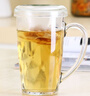 Glasslock進口鋼化玻璃家用早餐杯果汁杯牛奶飲水杯咖啡杯 帶蓋帶把手360ml 曬單實拍圖