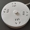 圓盤(pán)桌面多功能插座帶線(xiàn)插板帶USB接口手機充電插頭接線(xiàn)板排插 圓盤(pán)4位+0.8米 曬單實(shí)拍圖