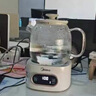 美的（Midea）花漾0膠水全玻璃全自動養(yǎng)生壺 辦公室多功能煮茶壺 燒水壺恒溫電熱水壺煮茶器花茶壺1L YS10B101 曬單實拍圖