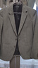 利郎絨感西服外套男修身25春季商務(wù)男士西服上衣 深灰 XL175/88A  曬單實(shí)拍圖