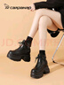卡丹路增高10cm馬丁靴女款2025新款小個(gè)子防水臺加絨靴子厚底短靴女 曬單實(shí)拍圖