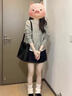 唐菓蜜新款連衣裙女2025秋冬女裝韓系時(shí)尚減齡小個(gè)子氣質(zhì)純欲風(fēng)套裝裙子 灰色開(kāi)衫+內搭+裙子 M 曬單實(shí)拍圖
