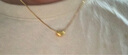 金小貅七夕禮物黃金吊墜女足金999相思豆轉運珠金豆時(shí)尚項鏈情人送女友 0.2g,相思豆吊墜配黃色合金鏈 曬單實(shí)拍圖