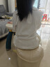 戴維貝拉（DAVE＆BELLA）女童長(cháng)袖t恤2025新款小童打底上衣女寶寶秋天衣服休閑兒童套頭衫 珍珠白【現貨】 130 cm（建議身高120-130cm） 曬單實(shí)拍圖