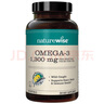 naturewise深海魚油omega-3軟膠囊1300mg高純度通血管降血脂美國(guó)進(jìn)口60粒/瓶 曬單實(shí)拍圖