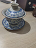 不拙單麗華老師三才蓋碗茶碗單個(gè)防燙單人茶具一人飲青花瓷汝窯蓋碗 曬單實(shí)拍圖