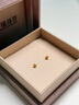六福珠寶七夕禮物 足金小圓珠黃金耳釘小豆豆耳飾 計(jì)價(jià) 約0.93克-小版 曬單實(shí)拍圖