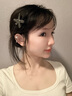 案妝七夕愛心鴨夾捷克鉆奧鉆簡(jiǎn)約時(shí)尚劉海夾邊夾高端發(fā)夾bb夾頭飾 【水鉆海星灰色】一對(duì) 曬單實(shí)拍圖