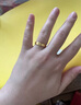周六福（ZLF） 黃金戒指足金999情侶戒foreverlove永恒的愛男女戒 計(jì)價(jià) 男戒17號 - 6.40g 曬單實(shí)拍圖