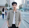 皮爾卡丹（pierre cardin）針織外套男士2025春秋新款毛衣開衫潮流帥氣高端夾克毛線衣 24801卡其 M 建議 80-100斤 曬單實拍圖