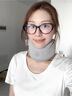 LUCYLEE日本頸托護(hù)頸脖套防低頭糾正脖子前傾矯正器牽引固定支撐頸椎曲度 豆綠(帶換洗套)【支撐護(hù)頸涼感透氣】 M 曬單實(shí)拍圖