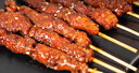 澇河橋 供港寧夏灘羊孜然羊肉串240g/袋約12串 羊肉生鮮燒烤食材 曬單實(shí)拍圖