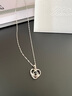 心草S925銀愛(ài)的記憶項鏈女時(shí)尚愛(ài)心百搭定制投影生日禮物送女友 白金色【經(jīng)典款】 無(wú)規格 曬單實(shí)拍圖
