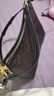 蔻馳（COACH）【品牌直供】女士LAUREL31中號單肩斜挎流浪包深棕配黑色CV975 曬單實拍圖