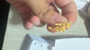 周六福（ZLF） 黃金耳釘女款足金森野玫瑰花耳飾夢(mèng)幻森林系列 計價(jià) 一對-2.62g 曬單實(shí)拍圖