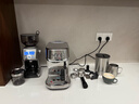 鉑富（Breville）BES500 半自動(dòng)咖啡機 小型辦公室家用意式咖啡機 精準萃取 快速加熱 自動(dòng)奶泡系統 BES500咖啡機鍛光銀+BCG820磨豆機鍛光銀 曬單實(shí)拍圖