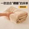 無(wú)印良品牛奶絨床單單件 法蘭絨被單冬季加厚雙人床罩 230*245cm 曬單實(shí)拍圖