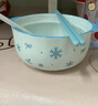 2025新款雪花泡面碗帶蓋勺筷少女心治愈系大容量學(xué)生宿舍螺螄粉碗 【初雪藍】--6英寸泡面碗 【四件套】 面碗+蓋+勺+筷 曬單實(shí)拍圖