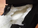 西域駱駝（VANCAMEL）東北雪地靴男皮毛一體冬季高幫戶外加厚保暖防水防滑羊毛男士棉鞋 黑色 男款 36 曬單實(shí)拍圖