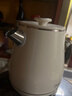 美的（Midea）電熱水壺 316L母嬰級不銹鋼電水壺 1.8L家用大容量燒水壺一鍵恒溫55℃ 雙層防燙開(kāi)水壺 1.8L 【復古系列】SH60-Q 曬單實(shí)拍圖