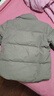 卡賓男裝 90鴨絨羽絨服2024秋冬新款寬松外套LOGO印花保暖潮流H 卡其色35 S /165/46 曬單實(shí)拍圖