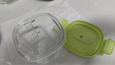 babycare嬰兒輔食盒玻璃寶寶輔食保鮮工具便攜防漏可蒸煮冷凍儲(chǔ)存-青220ml 曬單實(shí)拍圖