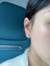 顏如飾異色999銀養耳洞耳骨耳環(huán)2025新款耳釘男女小眾高級感潮百搭耳飾 E3100黑白五芒星耳環(huán)一對 999 曬單實(shí)拍圖