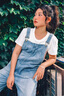 佐敘減齡牛仔背帶褲森女系2025春秋網(wǎng)紅韓版寬松顯瘦小個(gè)子九分連體褲 水洗藍(lán) M （105-115斤） 曬單實(shí)拍圖