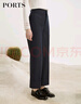 PORTS寶姿女裝 秋冬寬腳口長(cháng)褲SL9P011LFF108 星際藍 XXS (0) 曬單實(shí)拍圖