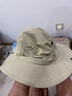 伯希和（Pelliot）戶(hù)外防曬帽春夏漁夫登山帽男女折疊遮陽(yáng)旅游釣魚(yú)帽子1622卡其色 曬單實(shí)拍圖