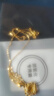 中國黃金（CHINA GOLD）碎冰冰四葉草黃金項鏈女足金吊墜生日禮物送女友生日老婆 碎碎冰四葉草足金項鏈 曬單實拍圖