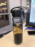 富光一鍵彈蓋磁彈泡茶杯Tritan材質(zhì)茶水分離杯塑料水杯子黑色720ml 曬單實(shí)拍圖