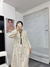妮狄婭睡衣睡裙女秋季純棉紗布長(cháng)袖法式復古優(yōu)雅中長(cháng)裙春秋可外穿家居服 米黃 TF25335 M (160) 【參考體重85-105斤】 曬單實(shí)拍圖