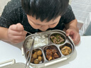 雙槍（Suncha）鈦健康不銹鋼飯盒學生上班族可微波爐餐盒比316好1.5L配保溫袋 曬單實拍圖