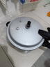 雙喜 高壓鍋鋁合金燃?xì)怆姶艩t通用防爆家用壓力鍋22CM/6L【蒸格款】 曬單實拍圖
