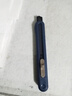 得力（deli） 美工刀小型快遞刀開(kāi)箱刀拆快遞神器9mm裁紙刀黑色學(xué)生美術(shù)手工小刀削筆刀小號 1把-高顏值SK5黑刃60° 藍色 曬單實(shí)拍圖