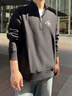 Calvin KleinJeans25秋季新款男士經(jīng)典字母運(yùn)動(dòng)ck半拉鏈立領(lǐng)寬松衛(wèi)衣4RD236G UB1-太空黑 M 曬單實(shí)拍圖