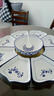 網(wǎng)紅拼盤(pán)扇形菜盤(pán)子圓桌家用中式陶瓷團圓餐具組合青花瓷碗碟套裝 皇冠8盤(pán)+湯碗直徑80cm 曬單實(shí)拍圖