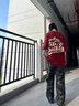 卡圖弛美式高街cleanfit伐木迷彩工裝褲男春秋季寬松直筒微喇牛仔褲子男 迷彩色 XL 曬單實(shí)拍圖