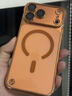 耐度（NaiDu）【自帶鏡頭膜】適用于蘋(píng)果17/16promax手機殼新款電鍍輕薄簡(jiǎn)約裸機透明高級感防摔無(wú)邊框硬殼保護 磁吸款【愛(ài)馬仕橙】自帶鏡頭膜 iphone 17 Pro Max 曬單實(shí)拍圖