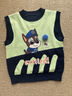 汪汪隊立大功兒童針織馬甲秋裝新款純棉男童背心秋季女寶寶女孩上衣 綠色 140 曬單實(shí)拍圖