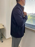 安東尼奧【輕商務&10%桑蠶絲】挺括小立領夾克男拉鏈開衫通勤行政外套 曬單實拍圖