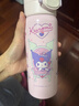 杯具熊（BEDDYBEAR）雙飲保溫杯女士帶杯套便攜吸管水杯大容量學(xué)生杯子550ML酷洛米 曬單實(shí)拍圖