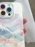 XP適用iphone16pro手機殼鏡頭全包蘋果16pro軟硅膠國潮男女高級感防摔帶掛繩保護套-古董白國風山水 曬單實拍圖