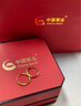 中國黃金（CHINA GOLD）麥穗耳環(huán)黃金耳釘女足金生日禮物送女朋友老婆 麥穗耳環(huán) 金重約：1.2g 曬單實(shí)拍圖