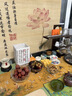新中式禪意古風(fēng)茶室大尺寸竹簾片掛畫書房客廳玄關(guān)墻壁裝飾畫定制 08-因果 【碳化色】 獨立 180寬*180高（厘米）上下原木軸 曬單實拍圖